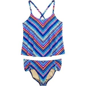Swimsuits For All Tankini Set Womens 16 Boho Beachy Resortwear Vacation New